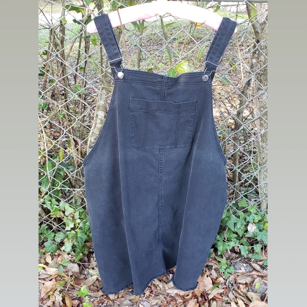 Black Denim Overall Jumper